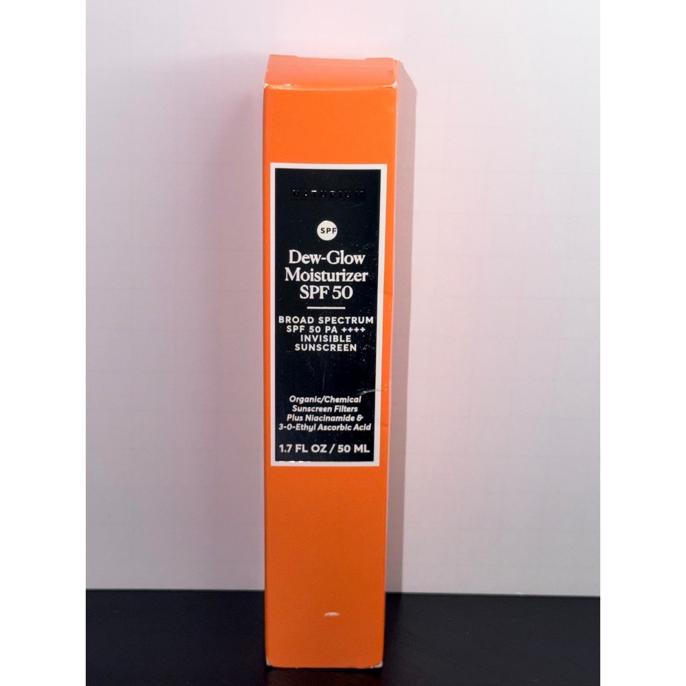 Naturium Dew-Glow Moisturizer SPF 50 PA++++ Invisible Sunscreen 1.7oz NIB